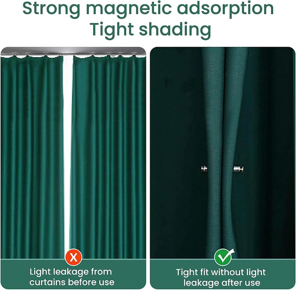 1-12 Paare Vorhang Magnetischer Knopf Nagelfrei Abnehmbar Fenster Vorhang Schließen Magnet Schnalle Verstellung Vorhangclip Zubehör