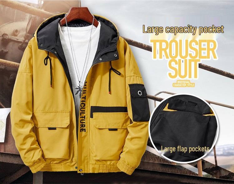 Men's 2022 Slim Fit Plus Size Breathable Hooded Jacket