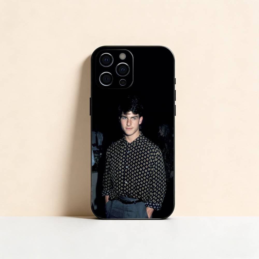 Tom Cruise Phone Case For iPhone 17,16,15,14,13,12,11 Plus,Pro Max,XS,Soft Silicone Black Cover