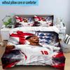 3PCS Jude Football Player Bedding Set,Including 1pc Duvet Cover And 2pcs Pillowcases Perfect for Bedroom, Dormitory, Fan Christmas gift
