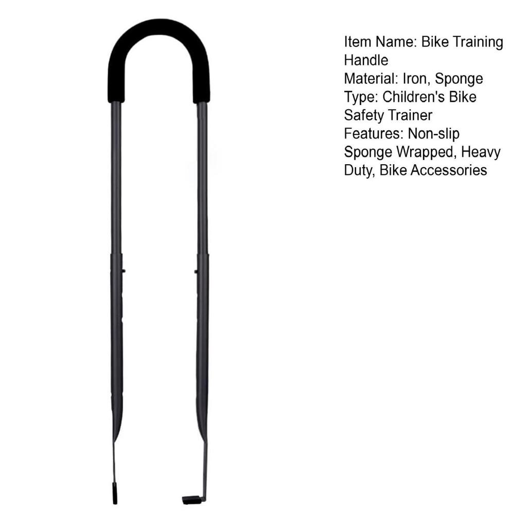 Kinder Fahrrad Sicherheit Trainer Griff Rutschfeste Schwamm Umwickelt Heavy Duty Kinder Radfahren Lernen Bike Balance Push Bar Fahrrad Zubehör