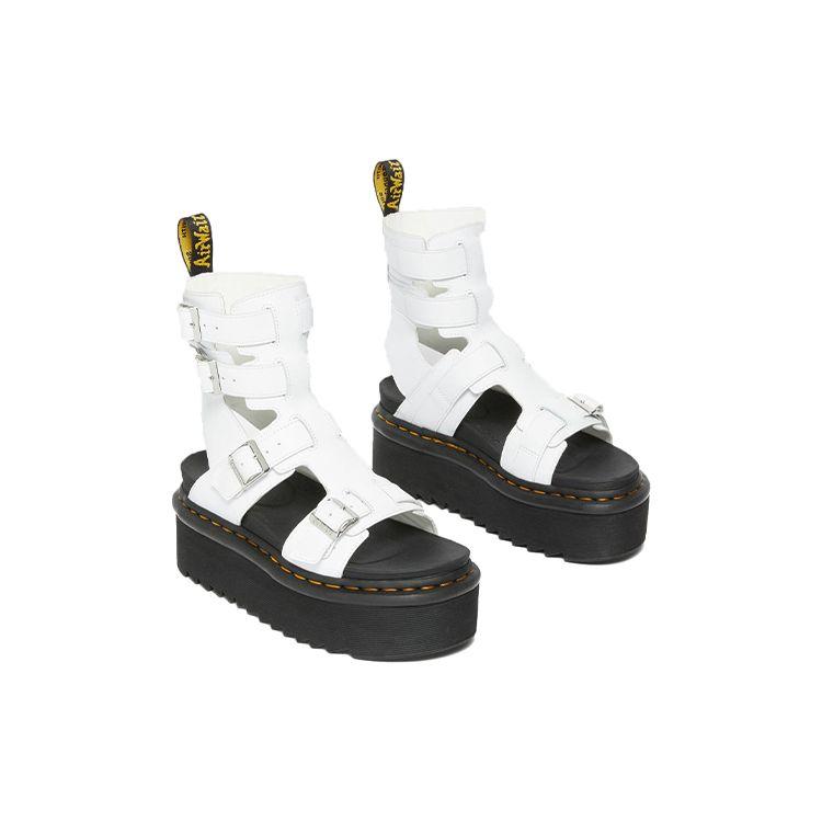 Dr. Martens Leather Chunky Gladiator Fashion Sandals Women sandals White 27354100