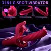 1 Insert Dildo Vibrator, 30 Pattern G-Spot Rabbit Vibrator, Female Clitoral Stimulator, 3-in-1 Insertion and Tapping Vibrating Sex Toys