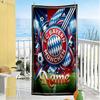 Fc Bayern München Fan Gear Customizable Name Beach Towel Soft Durable Quick-Dry Portable for SwimmingBeachCamping Travel Beach AccessoriesGym
