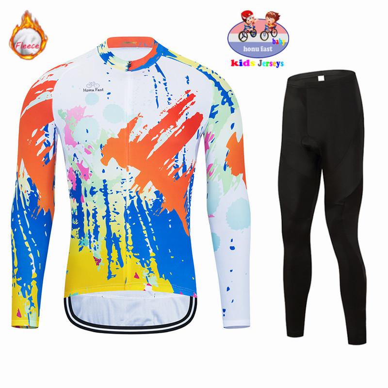 2026 Set Maglia da Ciclismo Termica in Pile a Manica Lunga Invernale per Bambini Mantieni Caldo Abbigliamento per Bicicletta Balance Bambini Body Imbottiti per Neonati
