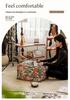 Nordic Oil Painting-Style Futon Cushion: Retro Light Luxury for Living Room Floor or Seat.