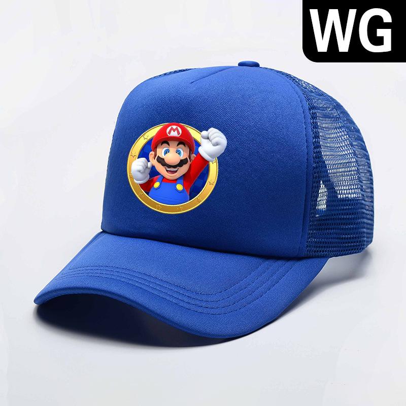 Children's Cartoon Mesh Baseball Cap - Sun Protection, Adjustable, One Size, Four Seasons