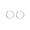 Design sense large earrings women's retro Hong Kong style temperament plain ring earrings popular earrings