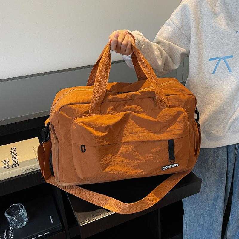 Women's Lightweight Foldable Travel Duffel Bag,Large Capacity Multi Compartment Travel Luggage Bag,Nylon Sports Gym Tote Bags