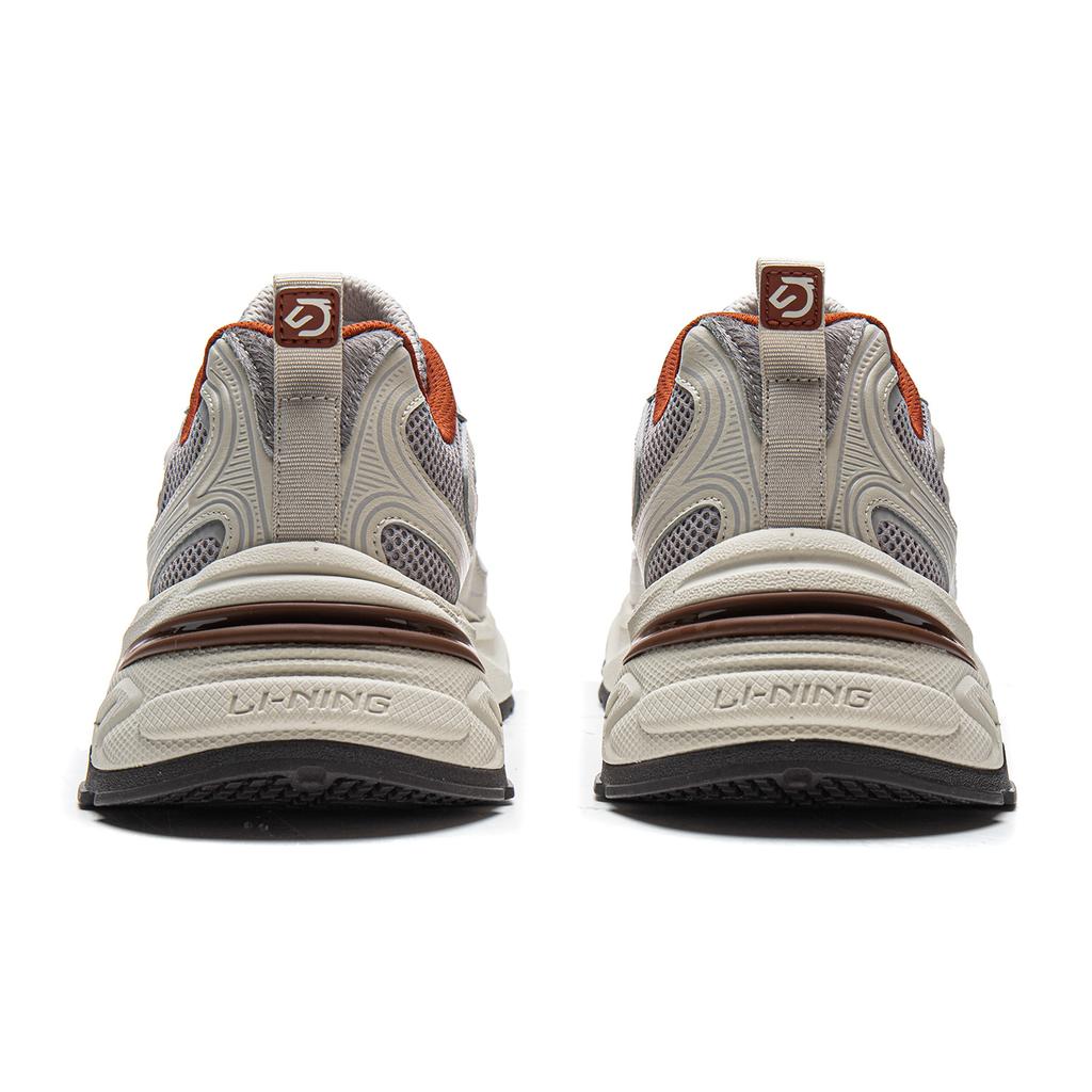 Li Ning Cushioning Slip Resistant Abrasion Resistant Breathable Support Lightweight Low top Casual Shoes Men's AGLW003-2