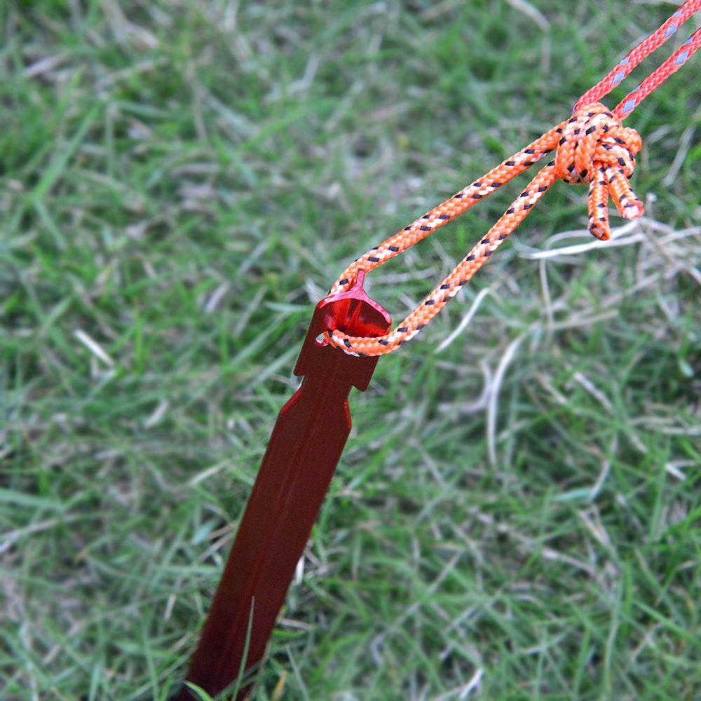 5/10pcs 18cm Portable Red Aluminium Alloy Camping Hiking Tent Peg Stakes Stake Nail Triangular