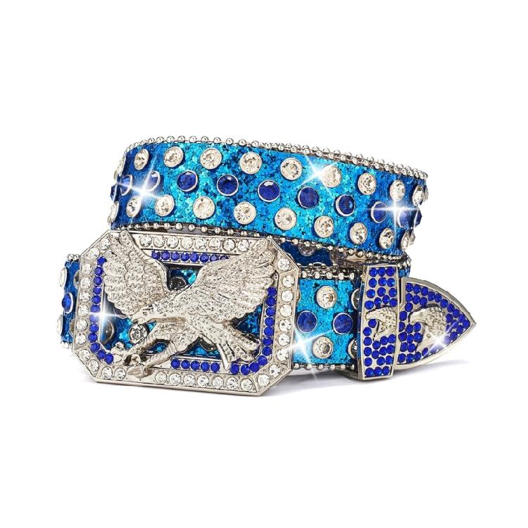 Grunge Studded Waist Chain Stunning Rhinestones Waist Ceinture Unisex Belt