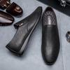 Genuine Leather Fashion Men'S Shoes Newest Luxury Business Formal Oxfords All-Match Casual Shoes Men Black Loafers Man Slip On Shoe