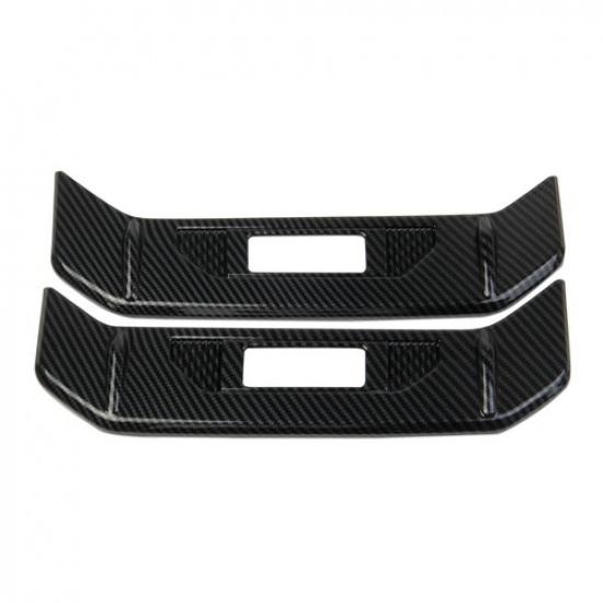 Carbon Fiber Style Rear Tail Light Side Lamp Trim Cover For Toyota Tundra +
