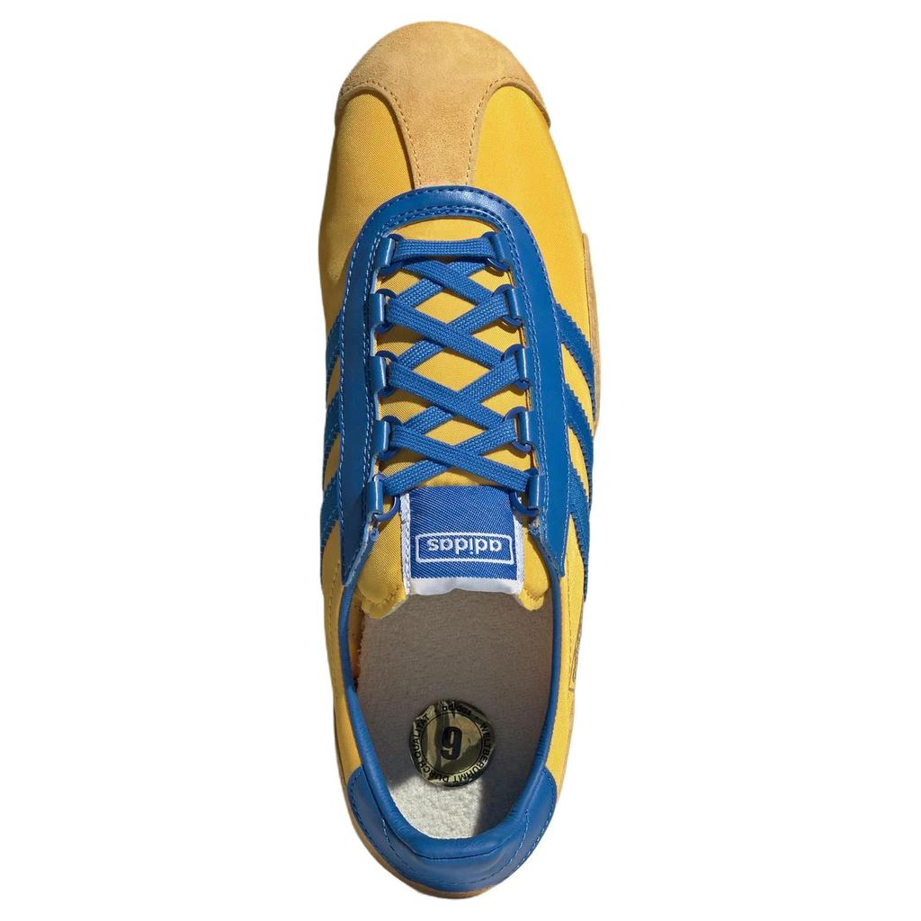 New Adidas SL 72 Abrasion Resistant Low Top Casual Shoes Unisex Yellow JR3638
