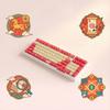Good luck in the Year of the Horses Keycaps PBT Dye Sublimations MOA Profile Keycap for 61/64/75/87/98/104 Mechanical Keyboards