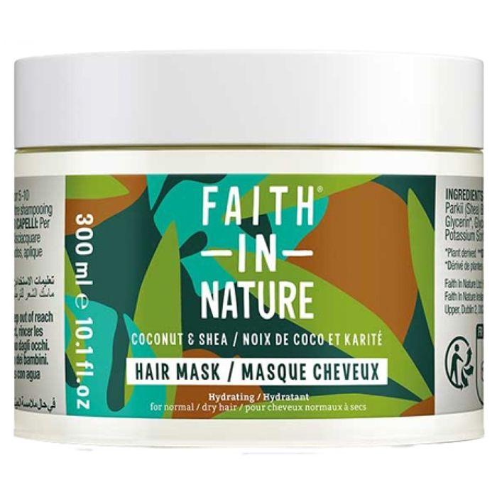 Masque capillaire - Faith in Nature - Coco et Beurre de Karité - 300ml - Cheveux abîmés - Hydratant
