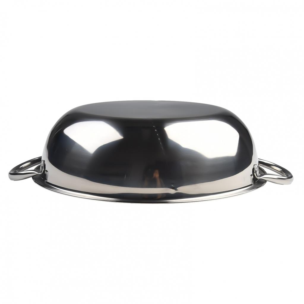 Hot Pot Twin Divided Stainless Steel Cookware Dish Plate Gas Stove Home Hotpot