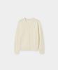 Jeilium Vamon Summer Boucle Round Neck Cardigan Ivory