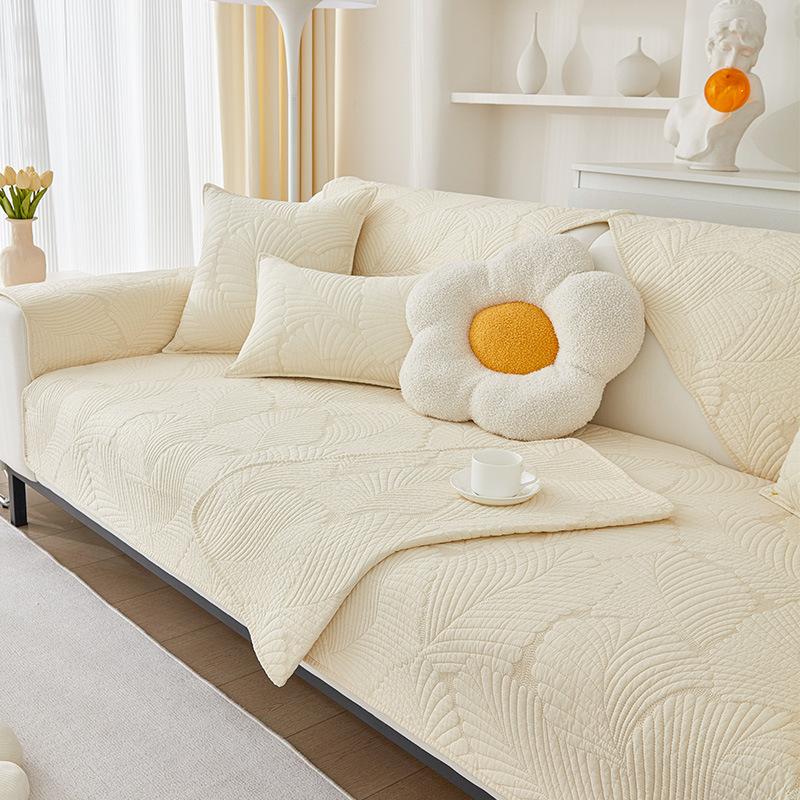 Washed Cotton Sofa Cover Comfortable Breathable Soft Couch Protector for Living Room Home Decor In Multiple Colors Sizes Modern