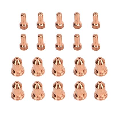 20 Stück Plasmaelektrodenspitze 52558 51311 P1.3 Düse Messing Verschleißteile für PT80 IPT‑80 PTM‑80