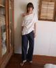 WITHOUT SUMMER Wide Cotton Pants_Navy