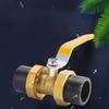 PE Double Union Brass Ball Valve