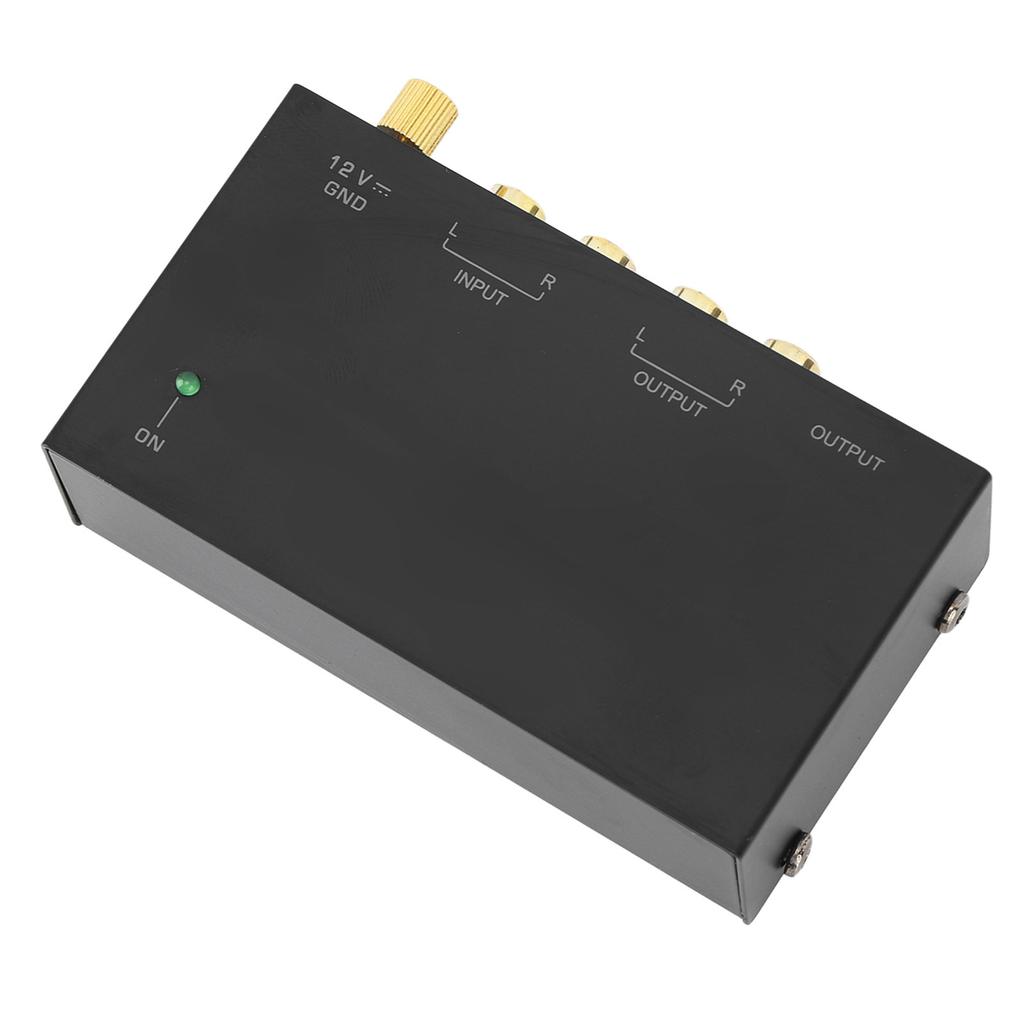 Phono-Vorverstärker AC Metall 100–240V Schallplattenspieler Vorverstärker für Plattenspieler Vinyl-Schallplattenspieler