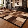 Retro Style Rugs for Bedroom Large Area Living Room Decoration Brown Carpet Home Anti-slip Floor Mat Washable Cloakroom Soft Rug