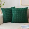 Solid Color Corduroy Throw Pillow Cover for Sofa, Bedroom, Car & Hotel