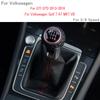 Para VW Golf 7 A7 MK7 Para GTI GTD 2013 2014 2015 2016 2017 2018 Carro 5/6 Velocidades Alavanca de Câmbio Manopla de Mudança Com Coifa de Couro LHD