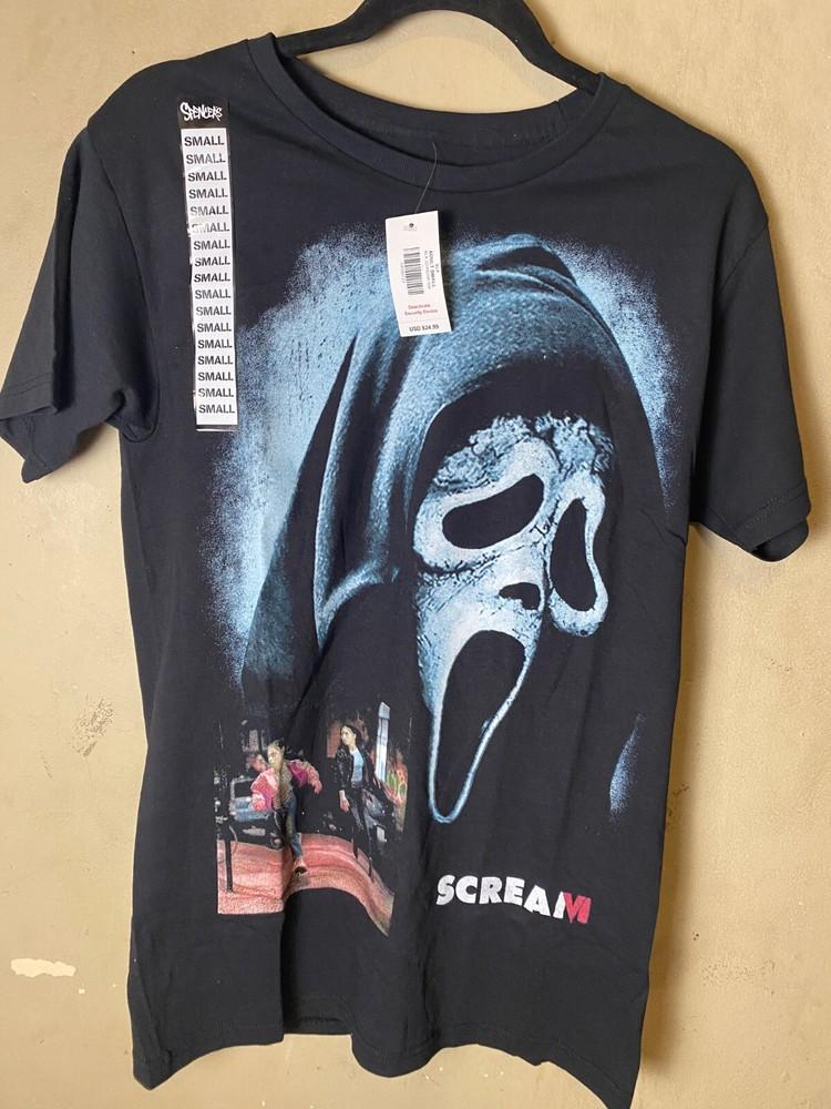 

SCREAM movie Large print Black HQ Graphic Spencer s Tee-NWT Unisex T-Shirt XXL