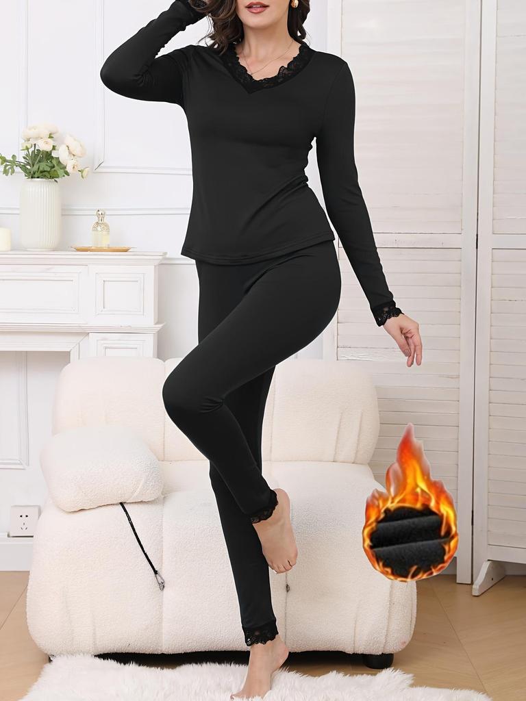 Women's Autumn & Winter Slim Fit Fashion Base Layer Set