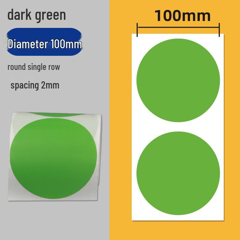 Colorful Self-Adhesive Round Dot Stickers - Writable Small Paper Labels