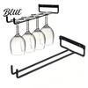 Coffee Cup Organizer Wall Mounted Wine Glass Holder Hanging Stemware Racks Holder Iron Hangers Under Cabinet Wire Racks for Bar Kitchen Rack
