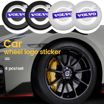 4 peças 56/60mm Adesivos de Tampa Central de Roda de Carro Adesivo de Calota Para Rdesign AWD C30 C70 S40 S60 S70 S80 S90 V40 V50 V60 V70
