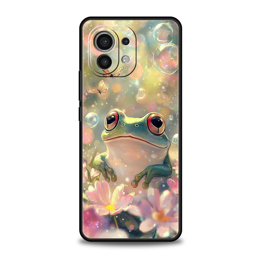 

Чехол для телефона для Xiaomi Mi 17 Pro Max 15 14 13 12 11 Ultra 15T 14T 13T 12T 11T Pro Lite Мягкий ТПУ Корпус Реалистичный Принт Лягушки Xiaomi 11T