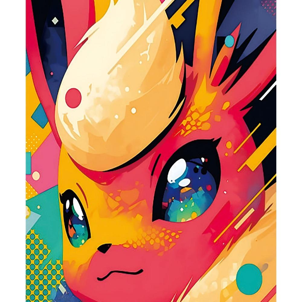 Pokemon Home Decoration Canvas Painting HD Anime Colorful Poster Figure Squirtle Gengar Pikachu Charmander Wall Art Picture Gift