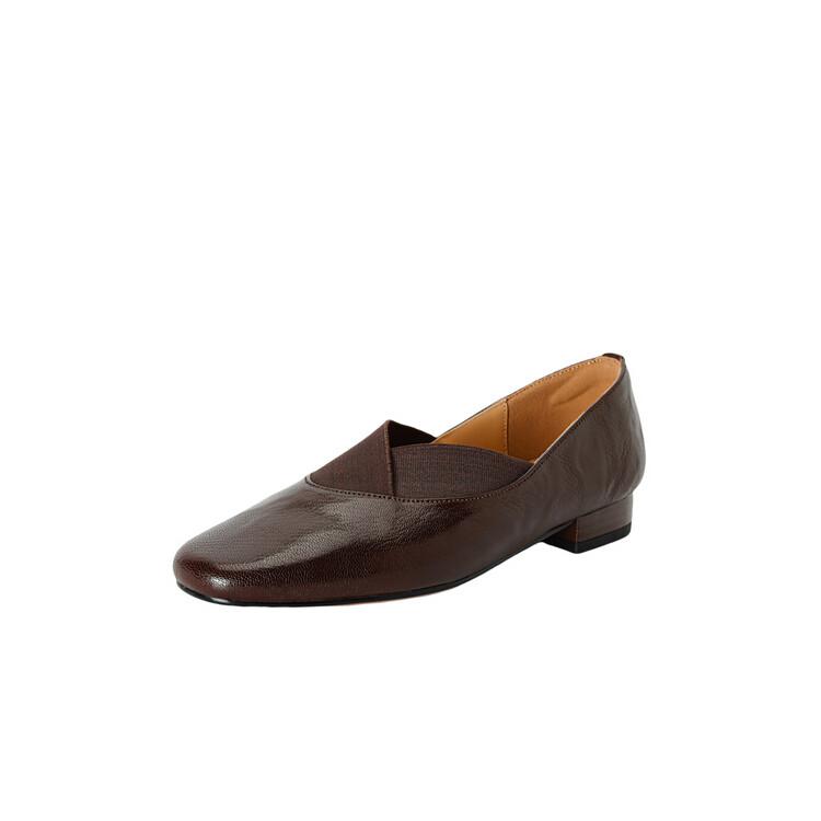 

Мода НОВЫЕ Весенне-Осенние Женские Туфли-Лодочки с Круглым Носком на Низком Каблуке Обувь из Натуральной Кожи для Женщин Лаконичные Мягкие Черные Слипоны Женские Лоферы 41 коричневый