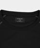 LETTERCOMO Raio Shell Waffle Sleeve Short Sleeve T-Shirt Black