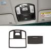 For Toyota Hilux 2015 2016 2017 2018    Soft Carbon Fiber Car Roof Reading Light Panel Frame Cover Sticker Trim