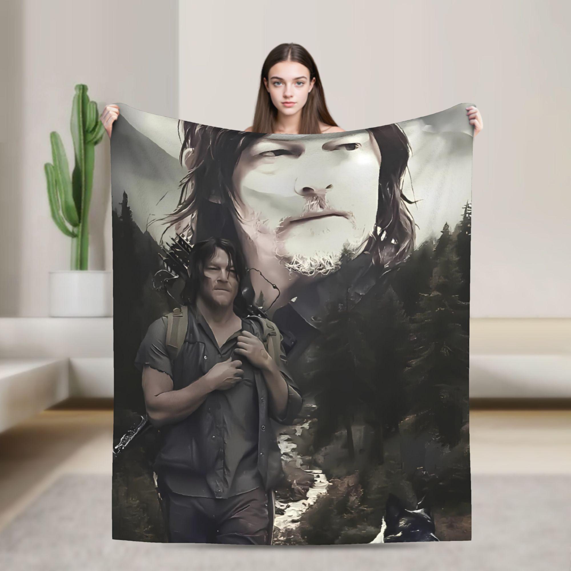 

Walking Deads Flannel Blanket Winter Soft Throw Blanket for Kids Adult Couch Bed Print Bedspread Sofa Bed Cover 75x90cm
