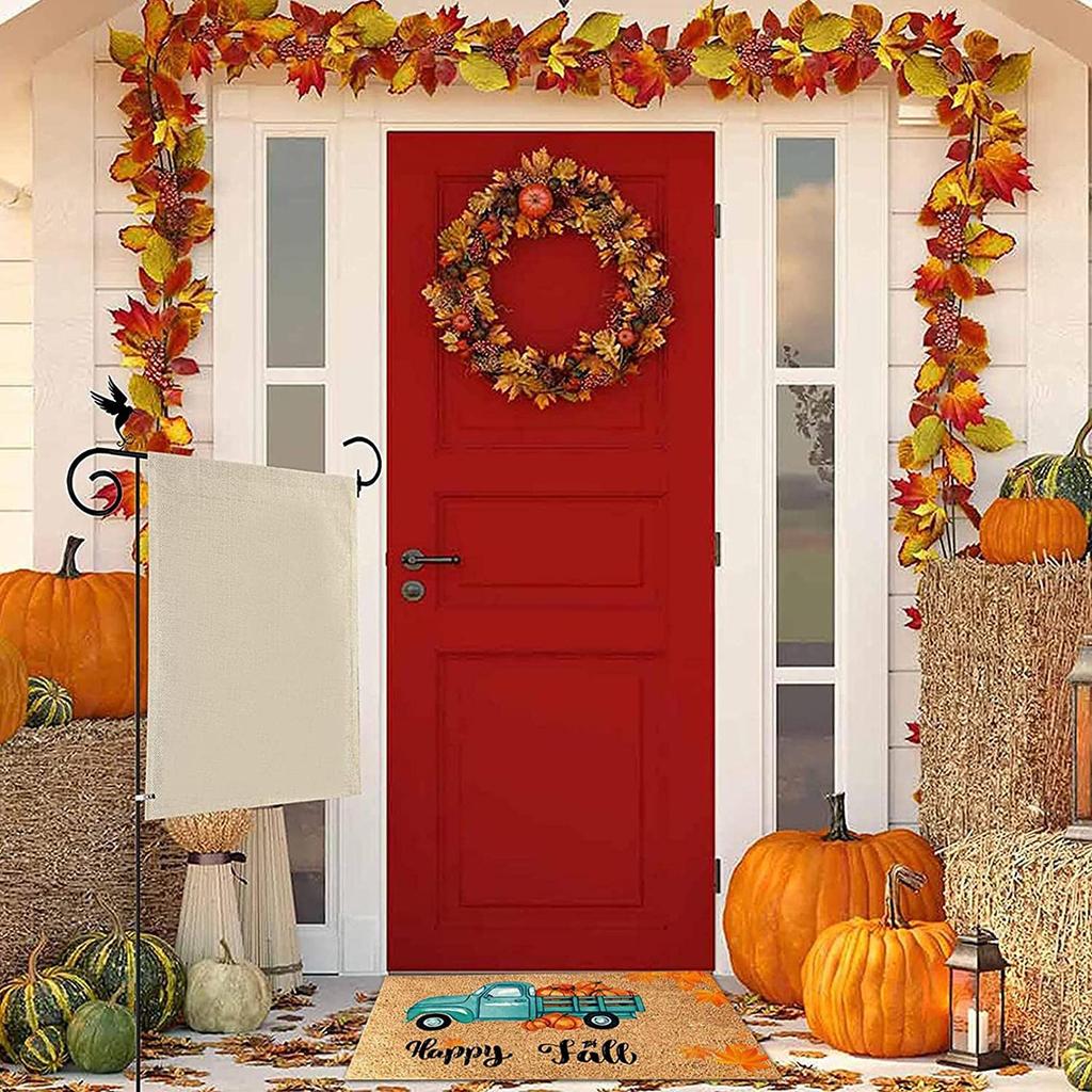 Thanksgiving Festival Decoration Front Door Carpet Indoor Outdoor - Mat