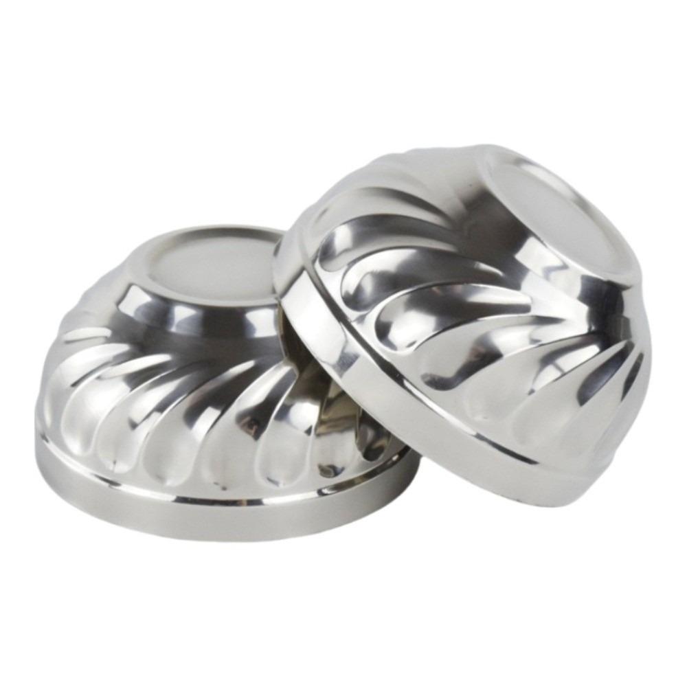 2pcs Stainless Steel Salad Rice Bowl Heat Resistant Korean Stainless Steel Bowl Kitchen Tableware 12-20cm Soup Ramen Bowl