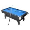 Pool Table, 213cm Portable Billiards Tables, Adjustable Feet Stable Game Table, Entertainment Set Includes Ball, Cue, Rack, Chalk and Brush, Black