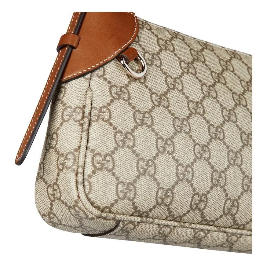 Gucci Coated Canvas Handbag, Shoulder Bag Small Women's Brown 815218-FAEAA-9762