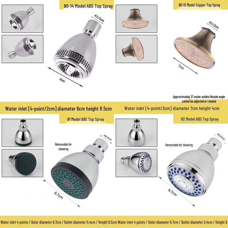 Zhunming 5-Setting ABS Water-Saving Shower Head