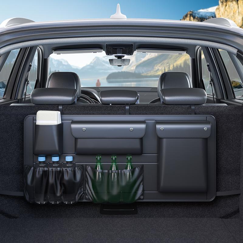 2025 Multifunctional Car Storage Bag Organizer Trunk Storage with Outdoor Glove Compartment for Vehicle Organization