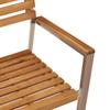 Garden Chair 6 pcs Solid Acacia Wood and Stainless Steel