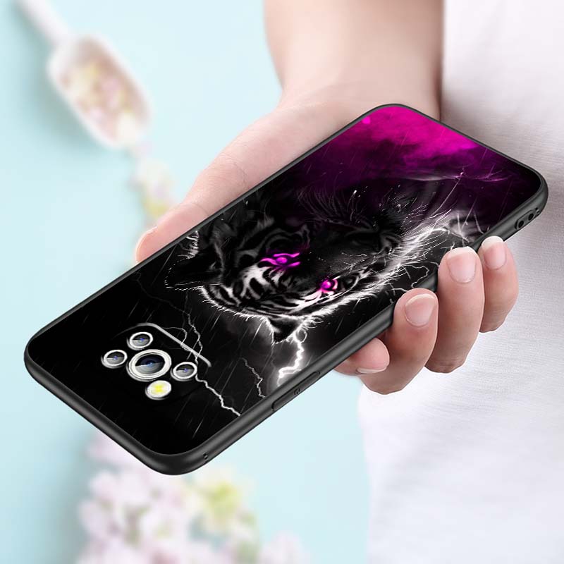 Lion Bear Cat Cool For Xiaomi Mi Poco F3 F4 F5 F6 X3 X4 X5 X6 X7 M3 M4 M5 M6 M7 GT Pro 5G Black Phone Case